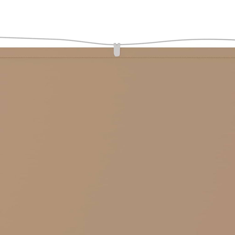 Vidaxl Luifel Vertical 140x600 cm Oxford tissu taupe