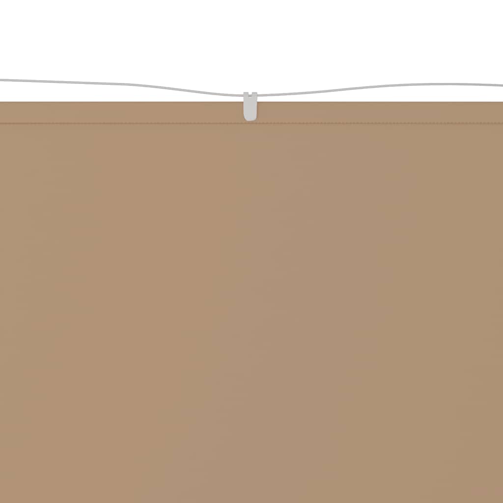 Vidaxl Luifel Vertical 140x800 cm Oxford tissu taupe