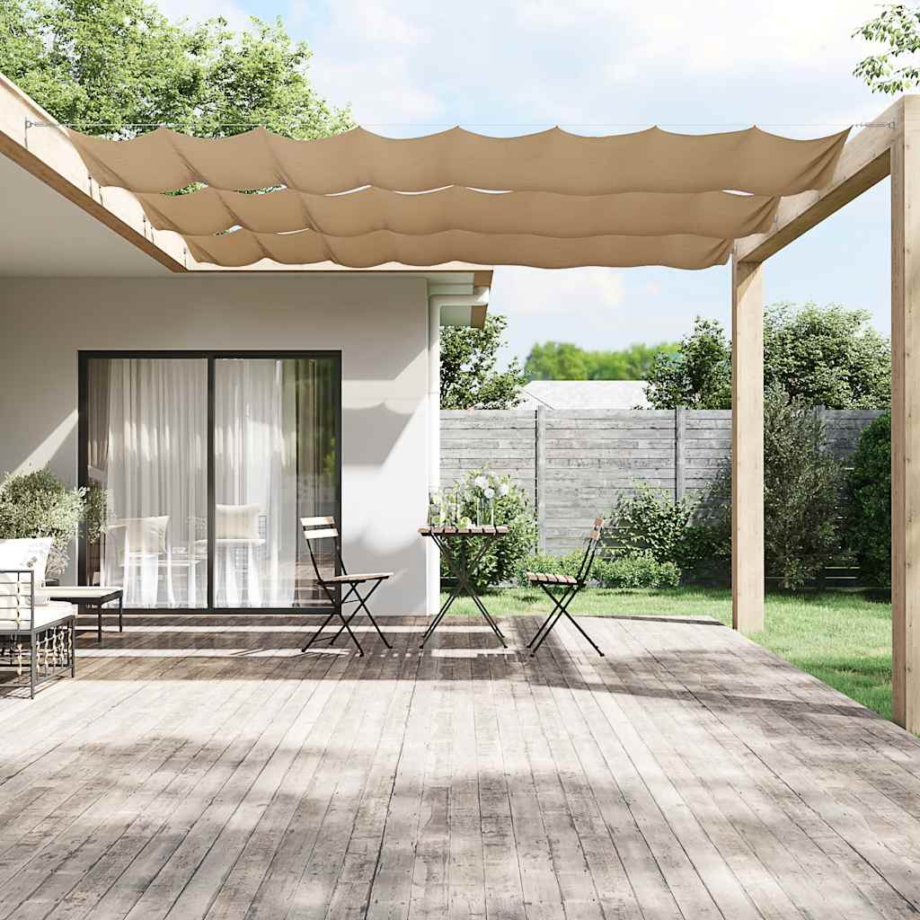 Vidaxl Luifel Vertical 140x800 cm Oxford tissu taupe