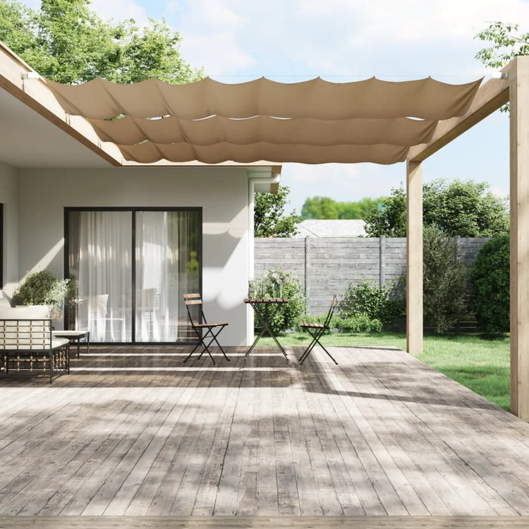 Vidaxl luifel vertical 180x360 cm oxford tissu taupe
