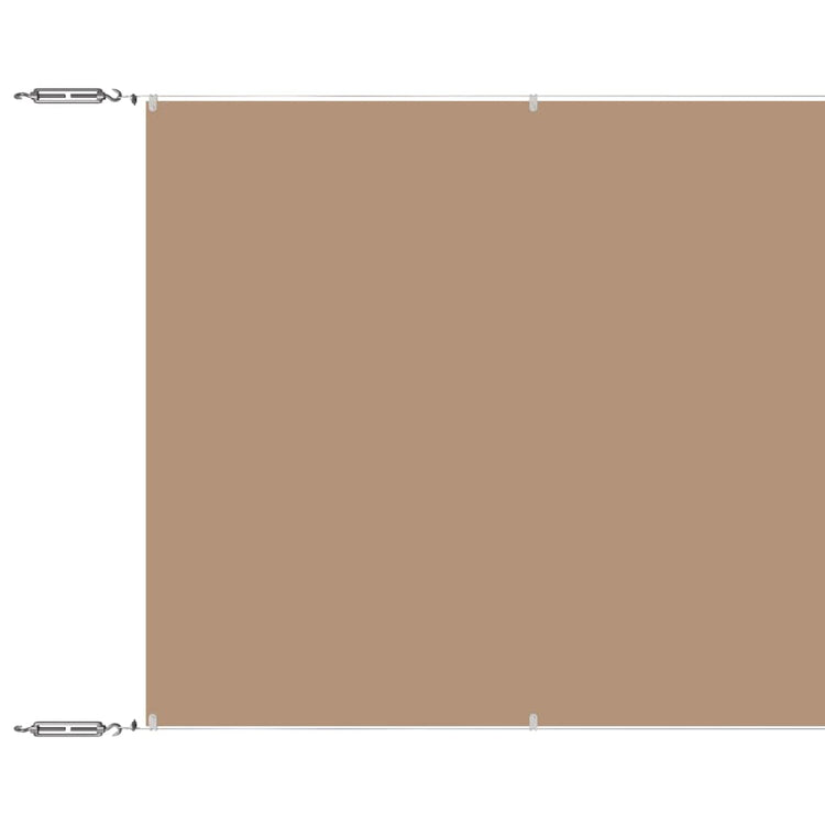 Vidaxl luifel vertical 180x1000 cm oxford tissu taupe