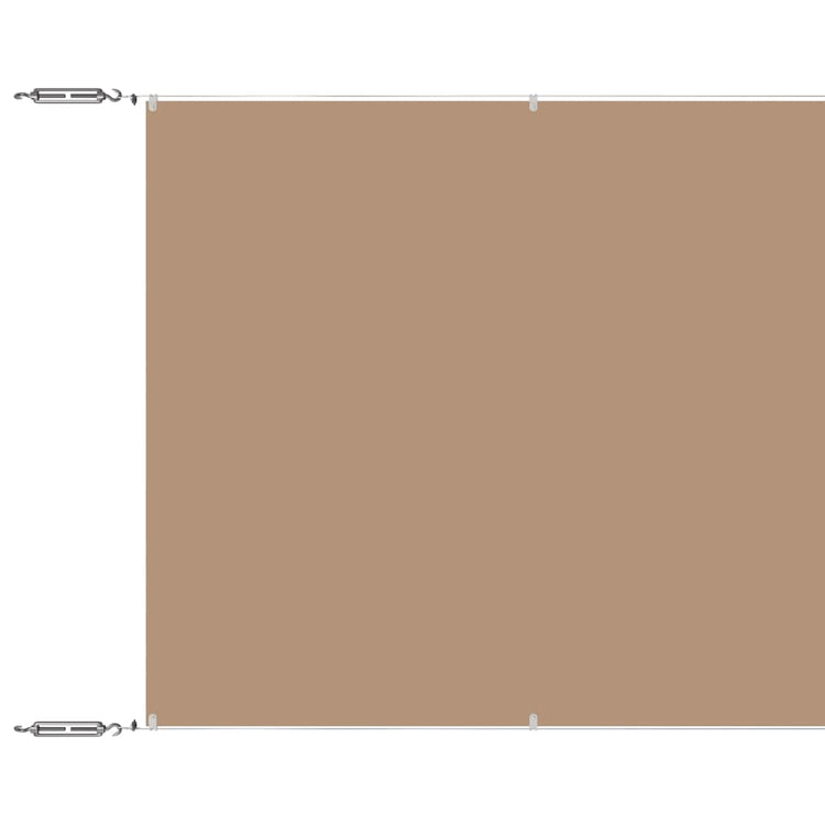 Vidaxl luifel vertical 180x1200 cm oxford tissu taupe