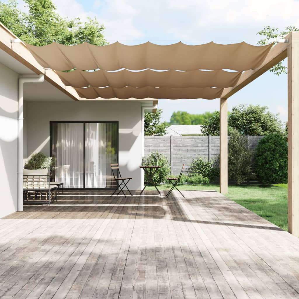 Vidaxl Luifel Vertical 250x360 cm Oxford tissu taupe