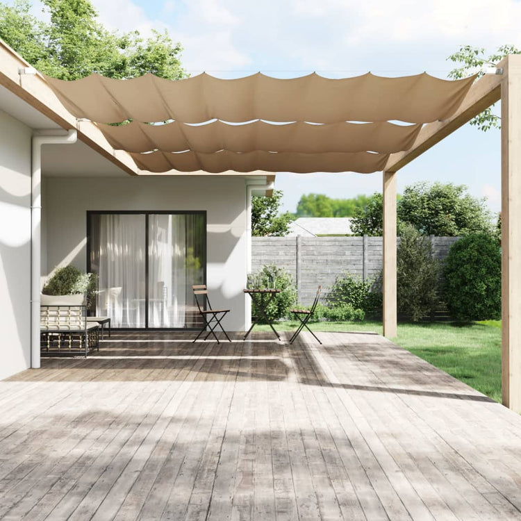 Vidaxl Luifel Vertical 250x360 cm Oxford tissu taupe