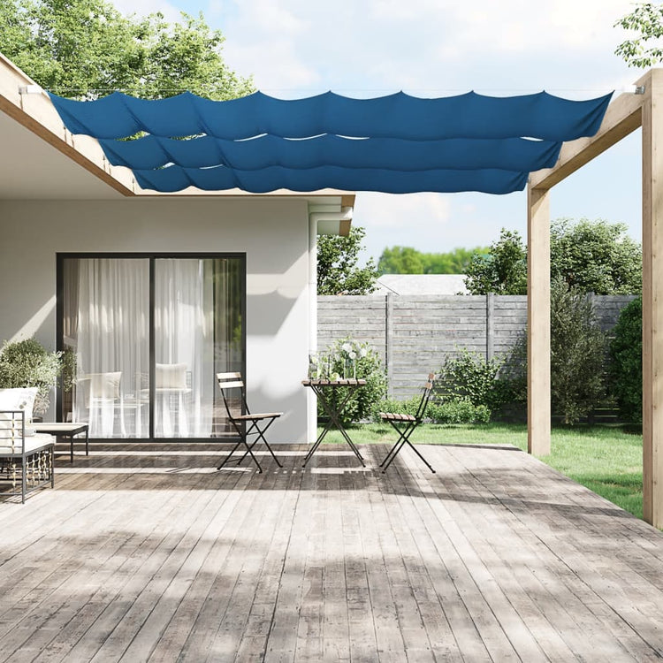 Vidaxl luifel vertical 100x360 cm oxford tissu bleu