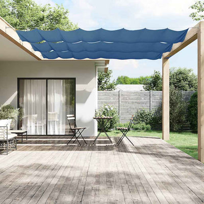 Vidaxl luifel vertical 140x1200 cm oxford tissu bleu