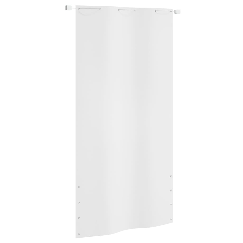 Écran de balcon Vidaxl 120x240 cm Oxford tissu blanc