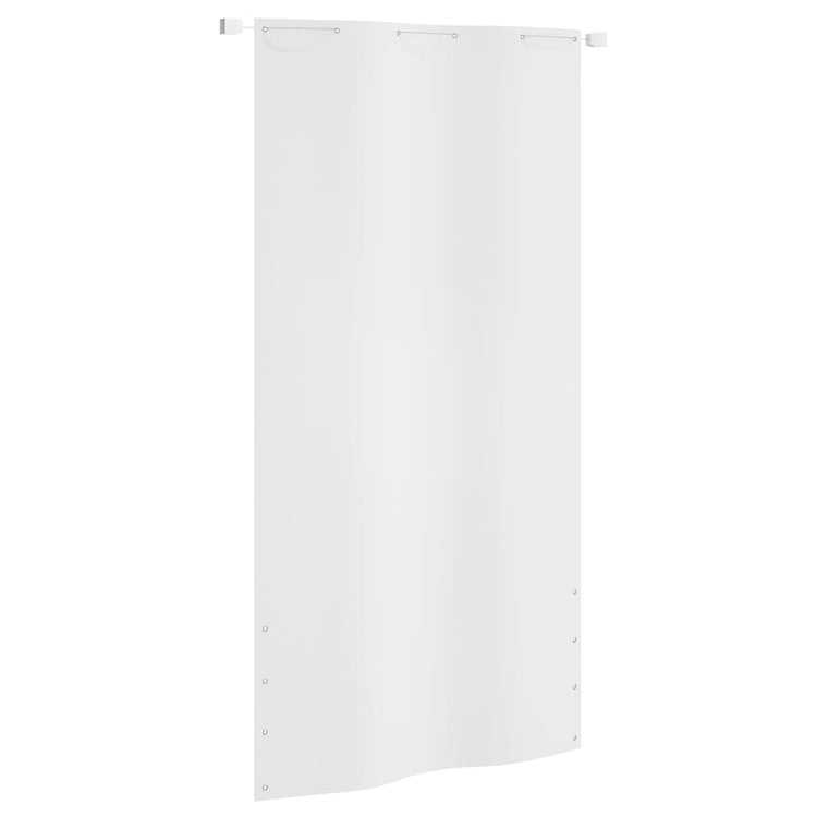 Écran de balcon Vidaxl 120x240 cm Oxford tissu blanc