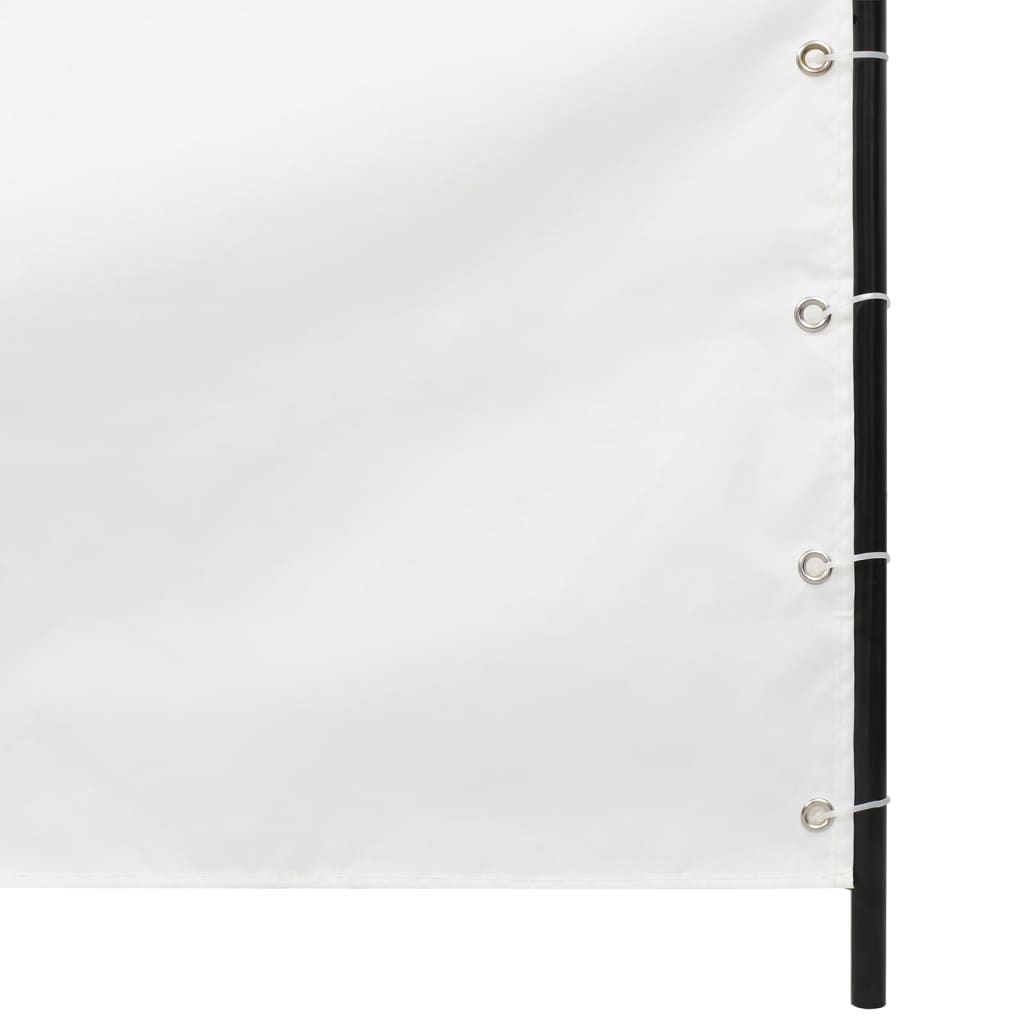 Écran de balcon Vidaxl 120x240 cm Oxford tissu blanc