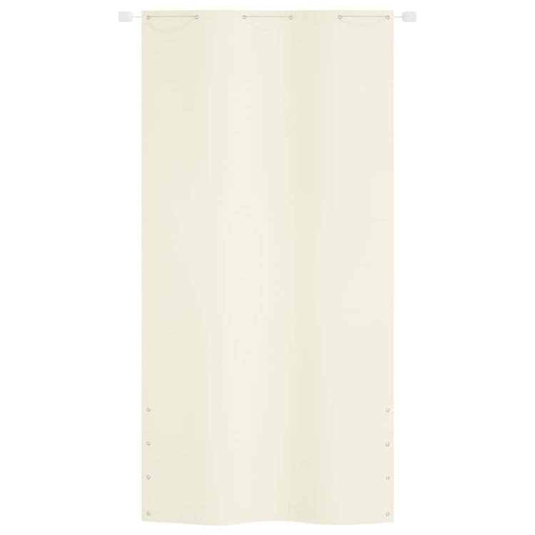 Écran de balcon Vidaxl 120x240 cm Oxford Fabric Cream -Colored