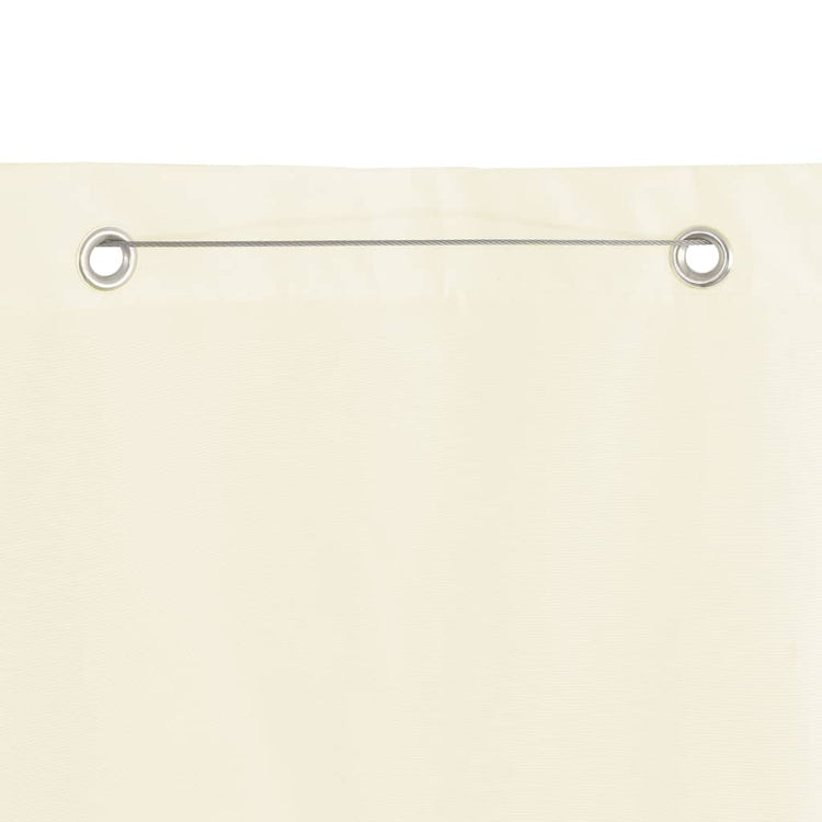 Écran de balcon Vidaxl 120x240 cm Oxford Fabric Cream -Colored