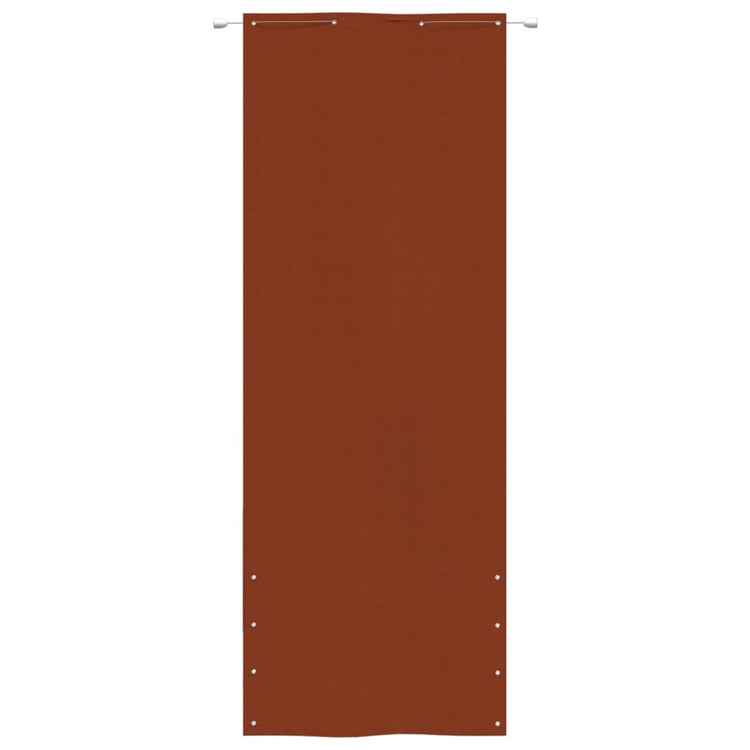 Écran de balcon Vidaxl 80x240 cm Oxford tissu en terre cuite -colored