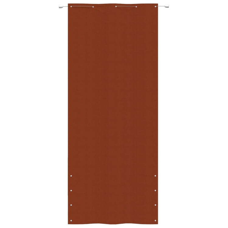 Écran de balcon Vidaxl 100x240 cm Oxford tissu en terre cuite -colored