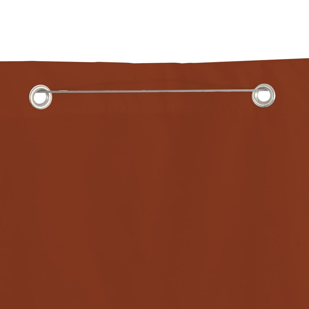 Écran de balcon Vidaxl 140x240 cm Oxford tissu terre caisse -colored