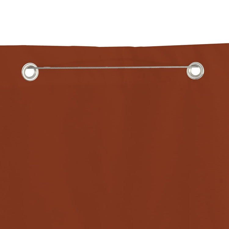 Écran de balcon Vidaxl 140x240 cm Oxford tissu terre caisse -colored