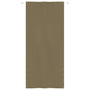 Écran de balcon Vidaxl 120x240 cm Oxford tissu taupe