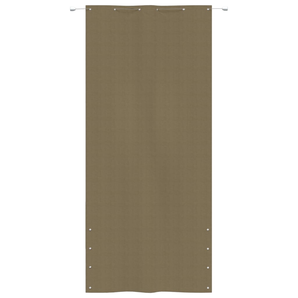 Écran de balcon Vidaxl 120x240 cm Oxford tissu taupe