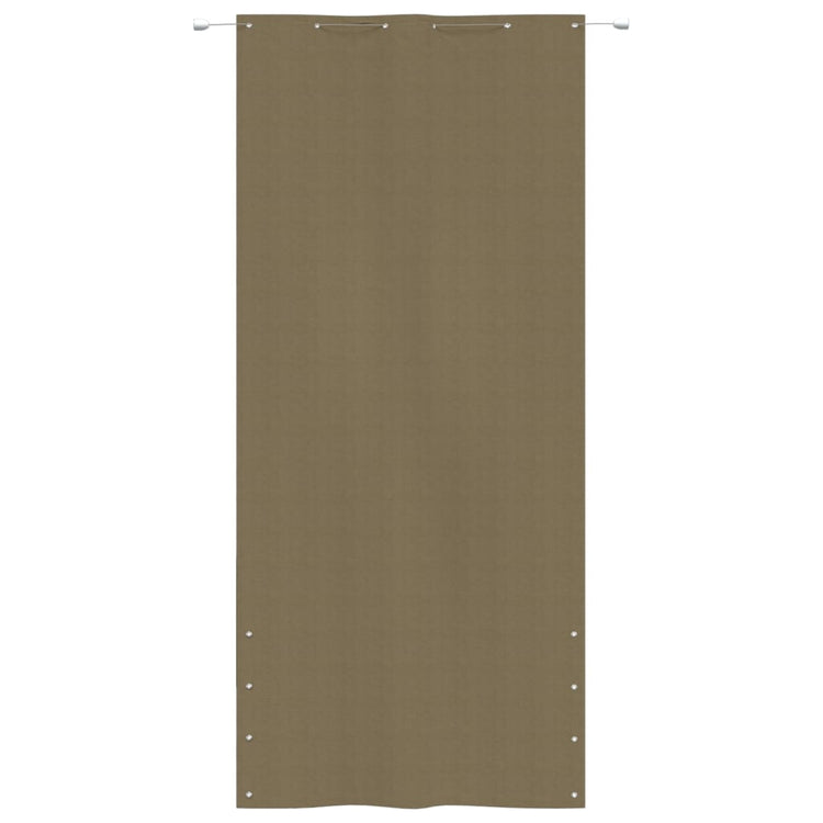 Écran de balcon Vidaxl 120x240 cm Oxford tissu taupe
