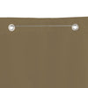 Écran de balcon Vidaxl 120x240 cm Oxford tissu taupe