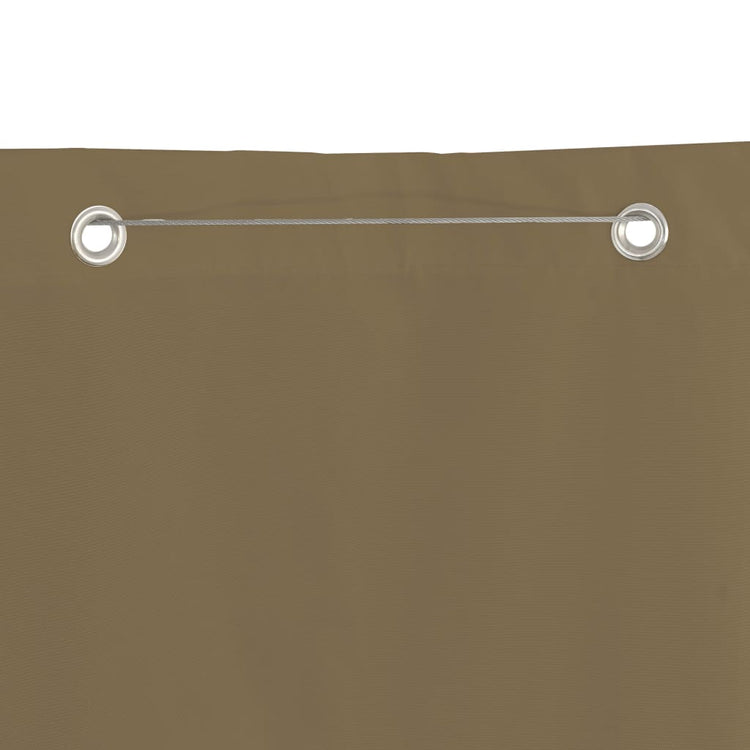 Écran de balcon Vidaxl 140x240 cm Oxford tissu taupe