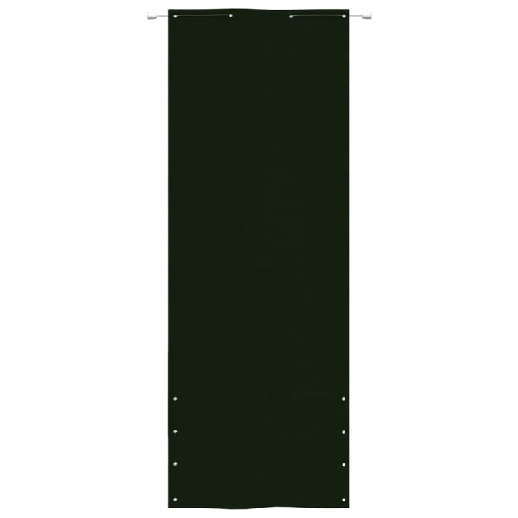 Écran de balcon Vidaxl 80x240 cm Oxford tissu vert foncé