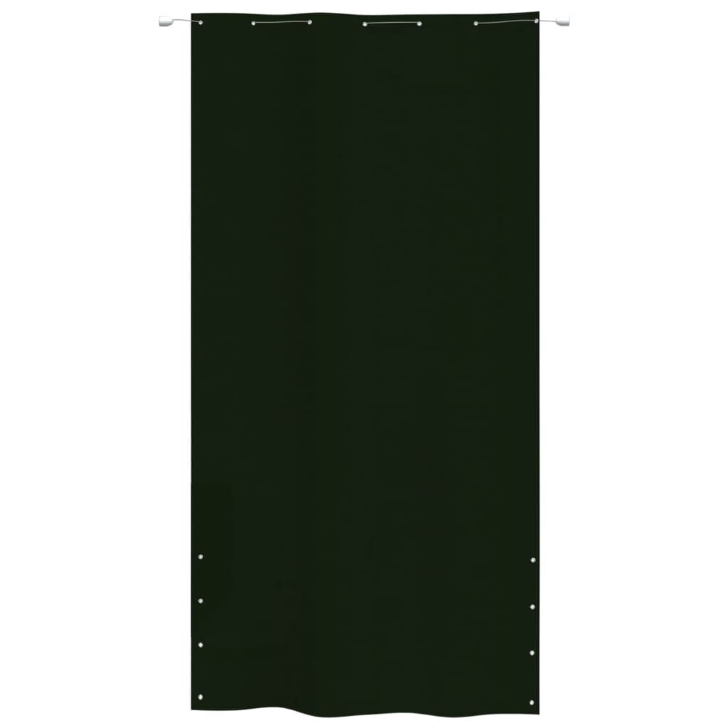 Écran de balcon Vidaxl 140x240 cm Oxford tissu vert foncé