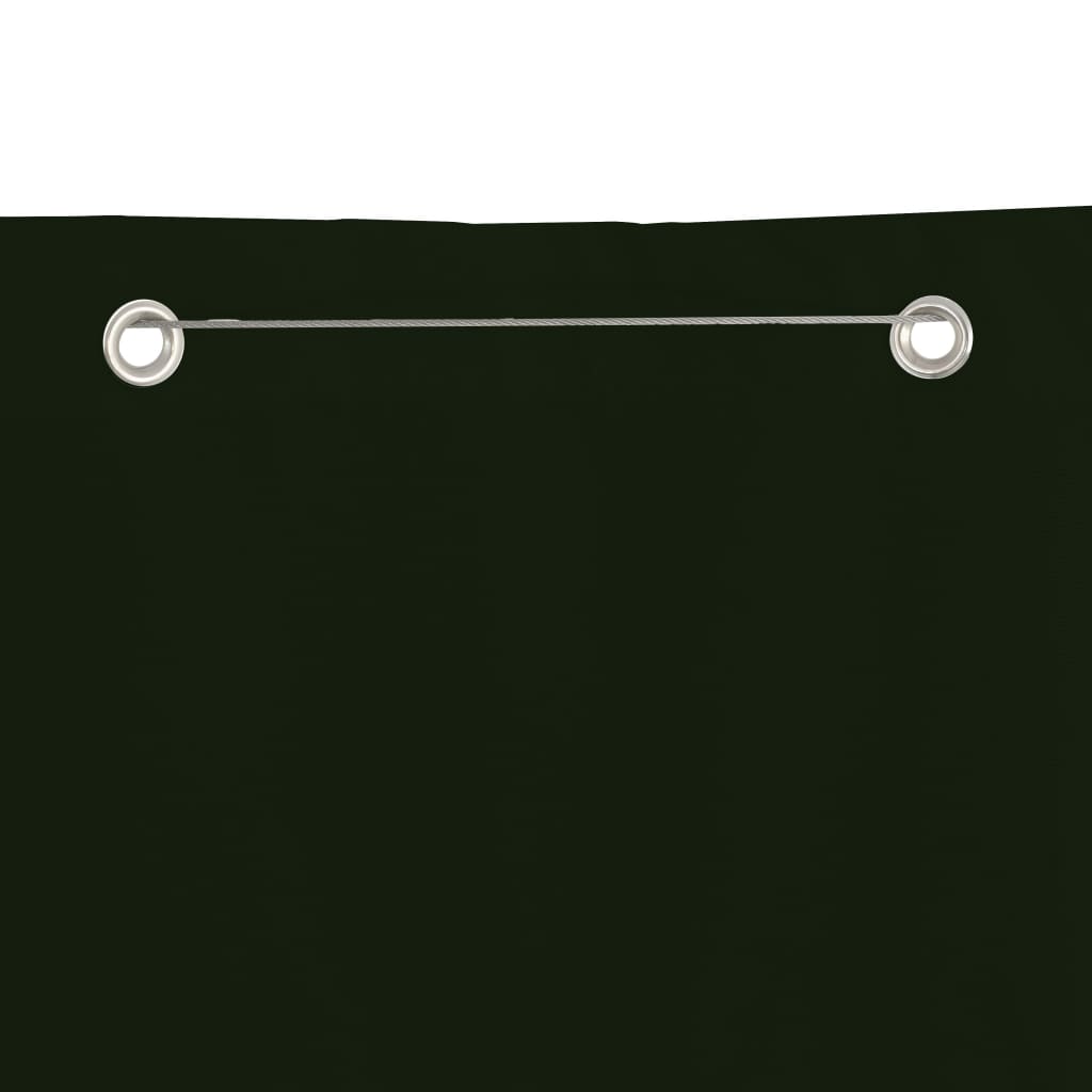 Écran de balcon Vidaxl 140x240 cm Oxford tissu vert foncé