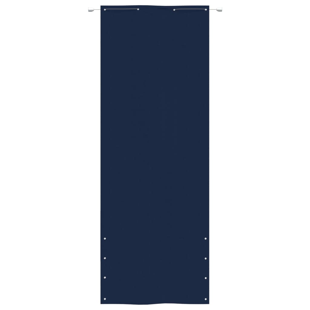 Écran de balcon Vidaxl 80x240 cm Oxford tissu bleu