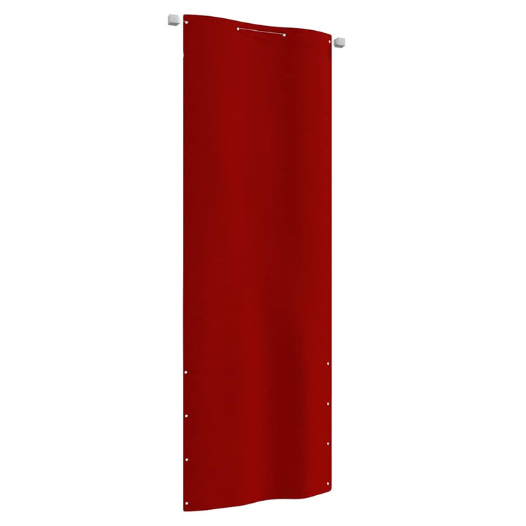 Écran de balcon Vidaxl 80x240 cm Oxford tissu rouge