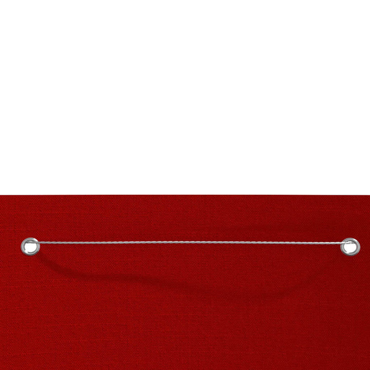 Écran de balcon Vidaxl 80x240 cm Oxford tissu rouge