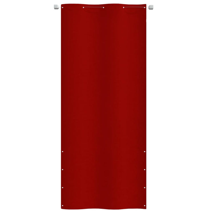 Écran de balcon Vidaxl 100x240 cm Oxford tissu rouge