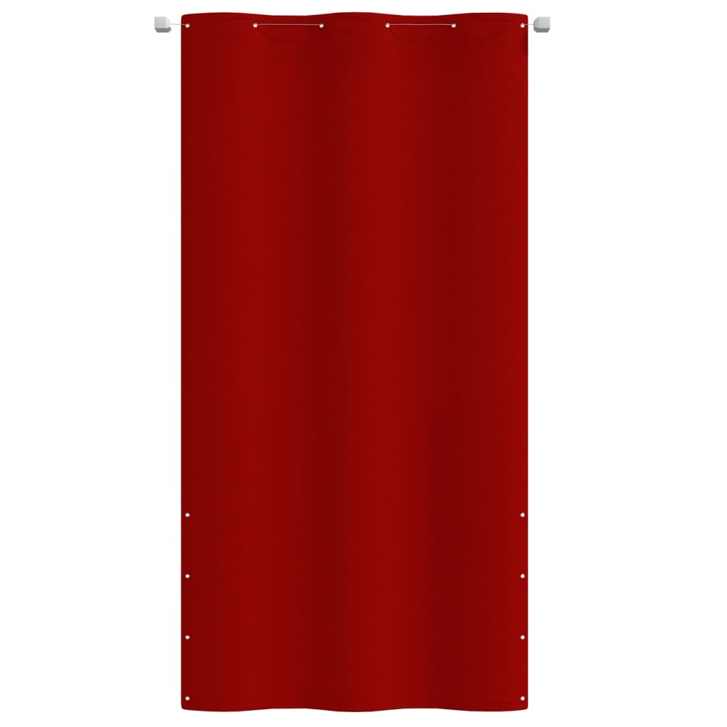 Écran de balcon Vidaxl 120x240 cm Oxford tissu rouge