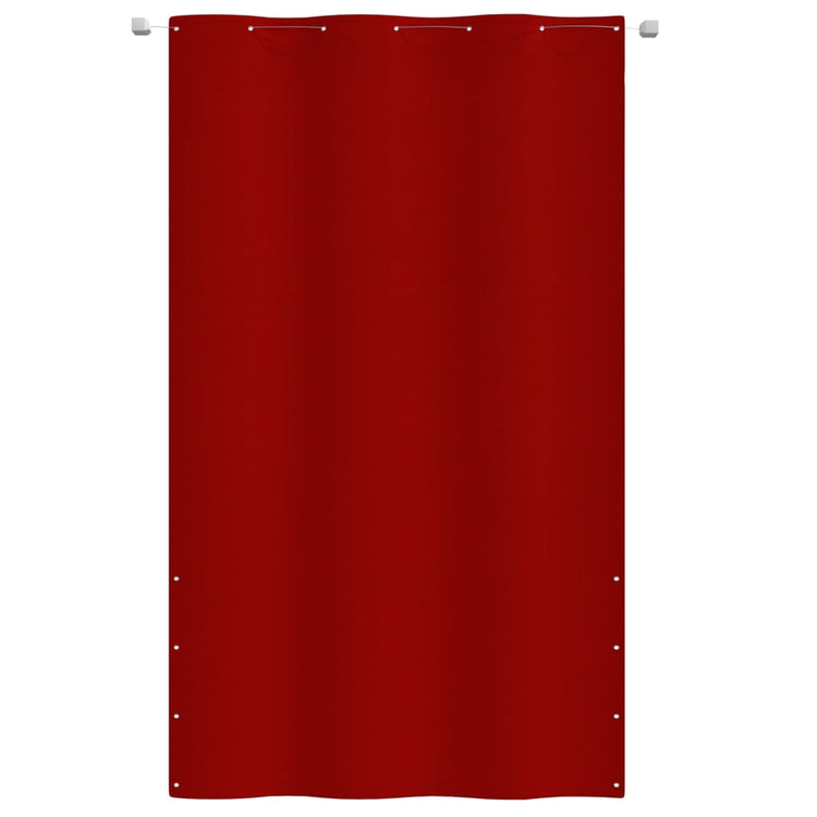 Écran de balcon Vidaxl 140x240 cm Oxford Fabric Red