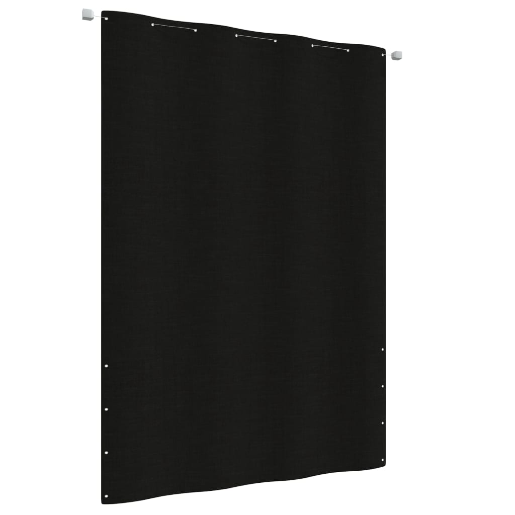 Écran de balcon Vidaxl 160x240 cm Oxford tissu noir