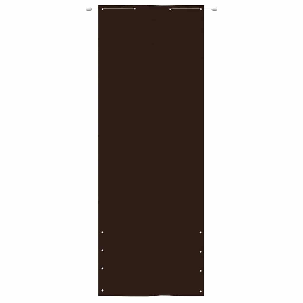 Écran de balcon Vidaxl 80x240 cm Oxford tissu brun