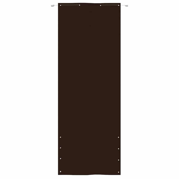 Écran de balcon Vidaxl 80x240 cm Oxford tissu brun