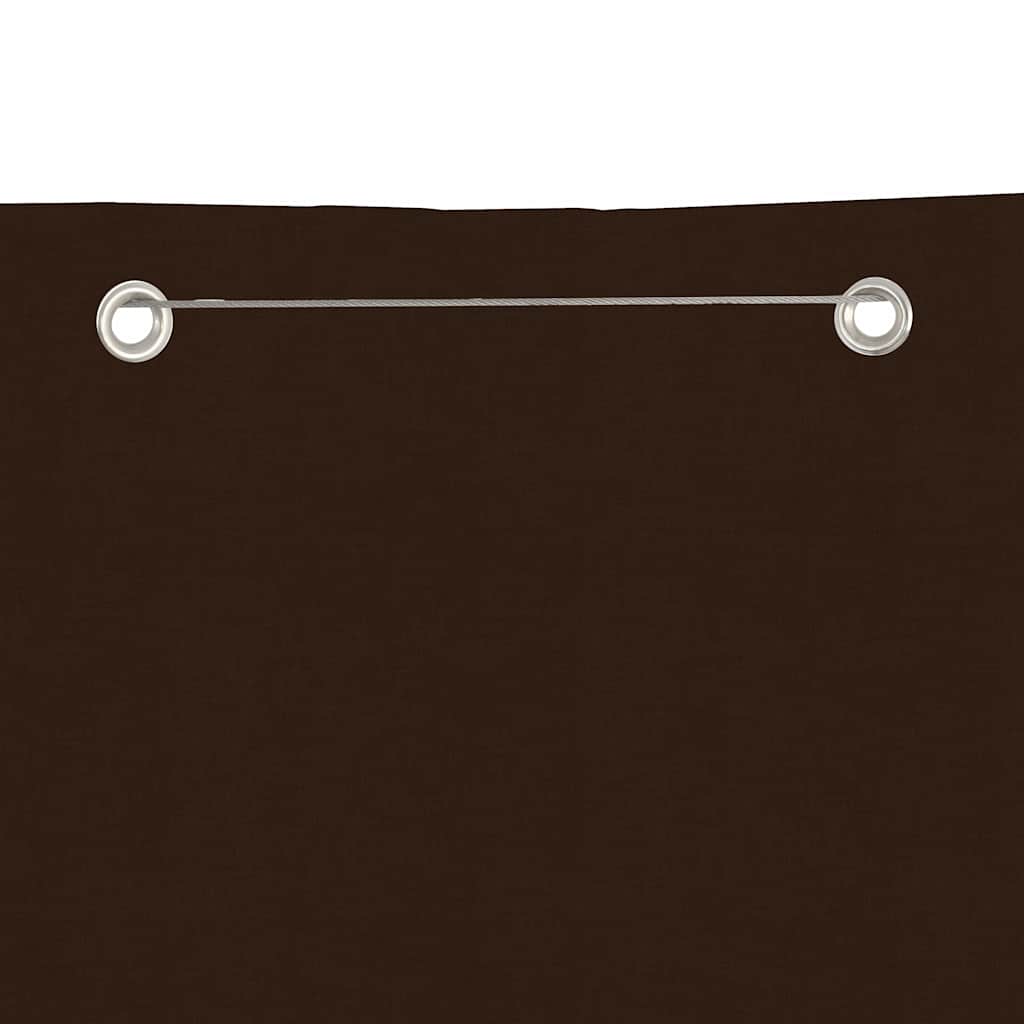 Écran de balcon Vidaxl 80x240 cm Oxford tissu brun