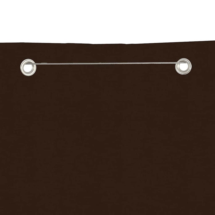 Écran de balcon Vidaxl 80x240 cm Oxford tissu brun