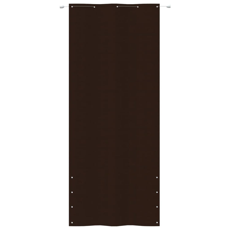 Écran de balcon Vidaxl 100x240 cm Oxford tissu marron