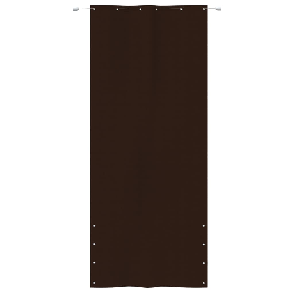 Écran de balcon Vidaxl 120x240 cm Oxford tissu brun