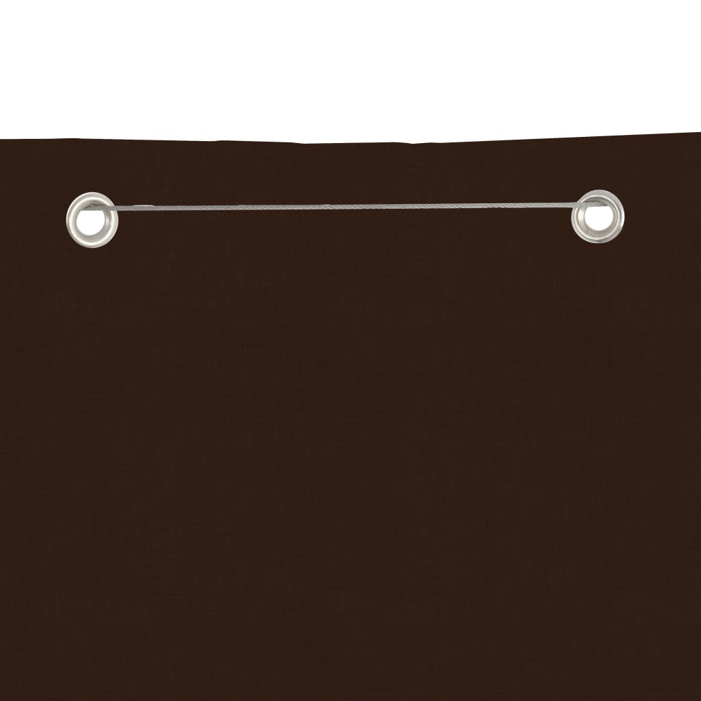 Écran de balcon Vidaxl 140x240 cm Oxford tissu marron