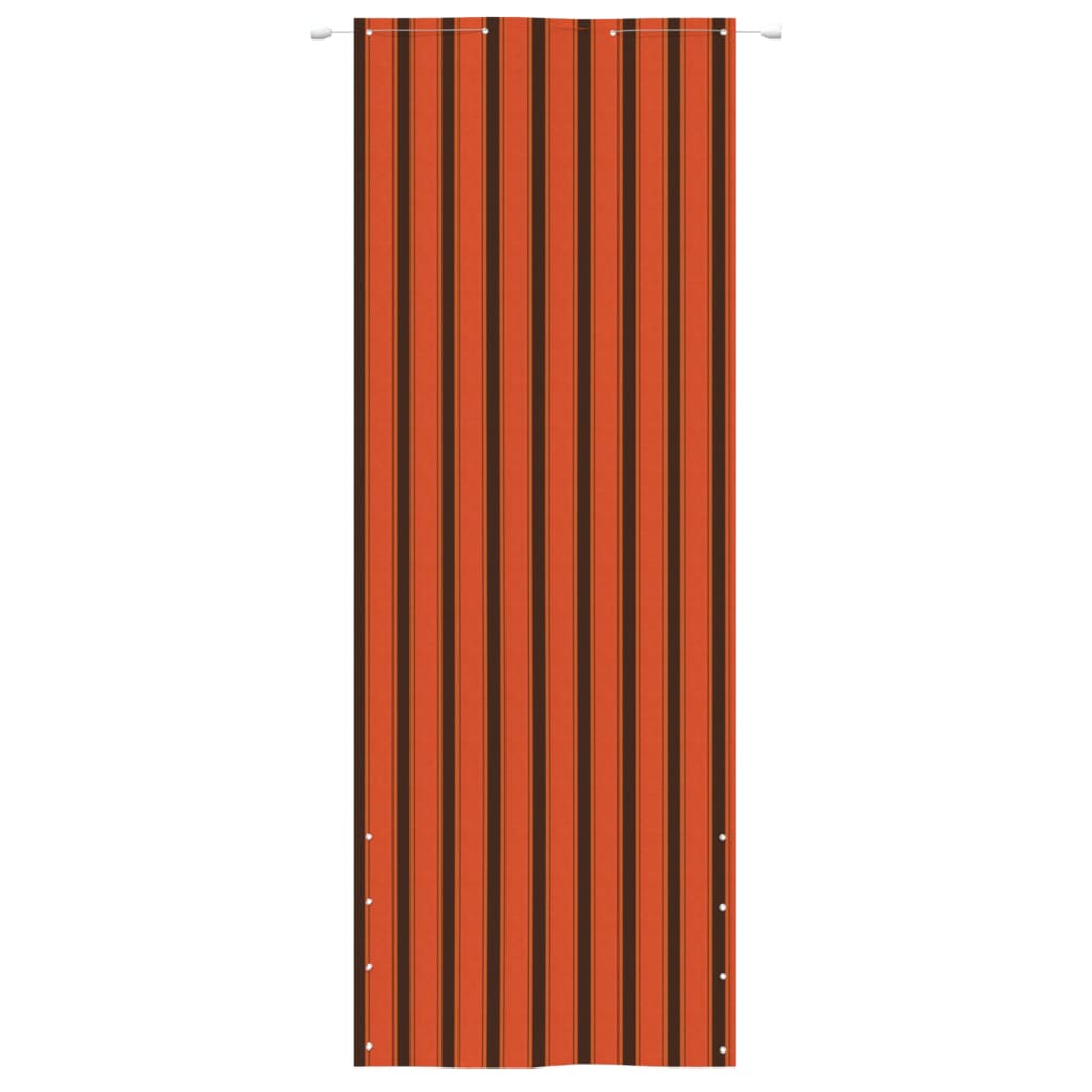 Écran de balcon Vidaxl 80x240 cm Oxford tissu orange et marron