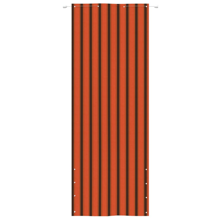 Écran de balcon Vidaxl 80x240 cm Oxford tissu orange et marron