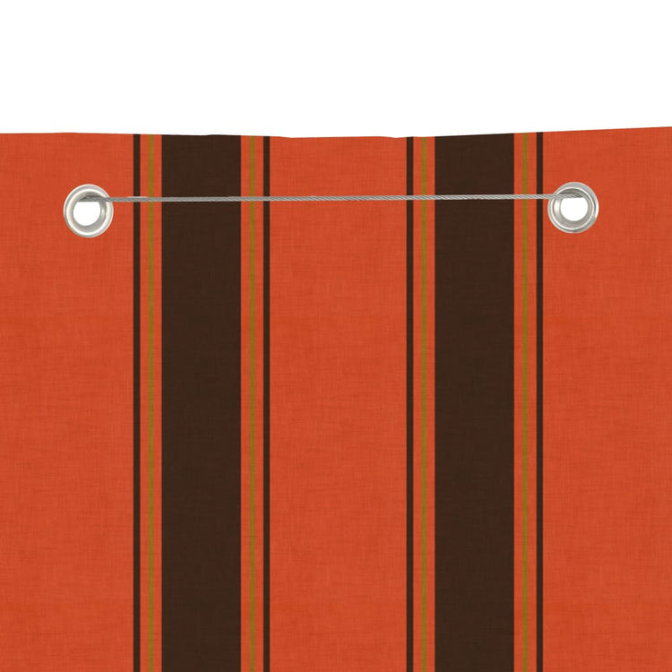 Écran de balcon Vidaxl 80x240 cm Oxford tissu orange et marron