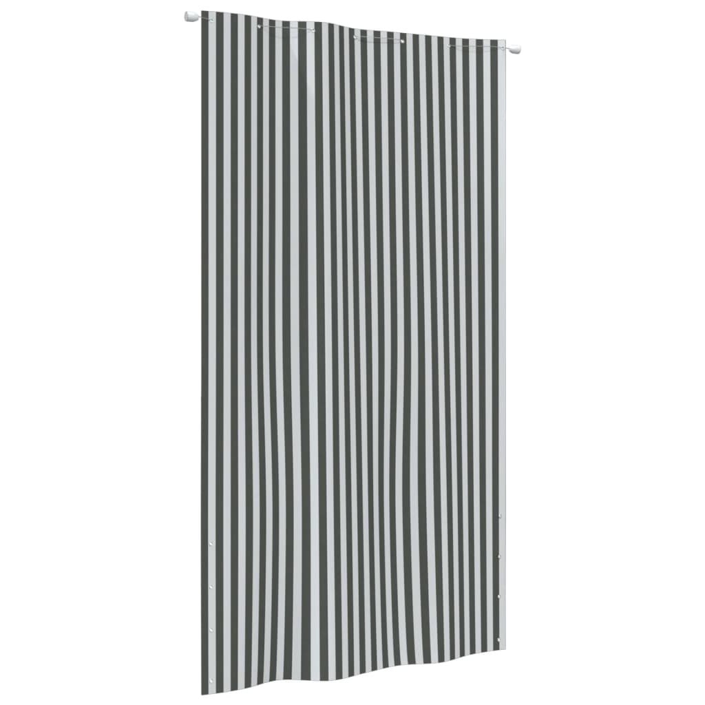 Écran de balcon Vidaxl 140x240 cm Oxford tissu anthracite -colored and blanc