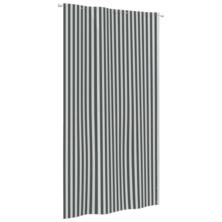 Écran de balcon Vidaxl 140x240 cm Oxford tissu anthracite -colored and blanc