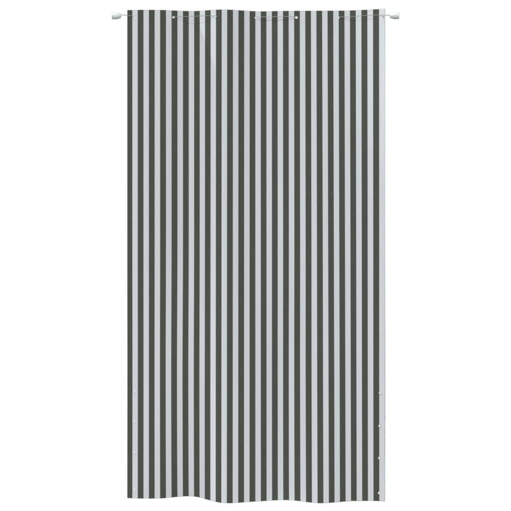 Écran de balcon Vidaxl 140x240 cm Oxford tissu anthracite -colored and blanc
