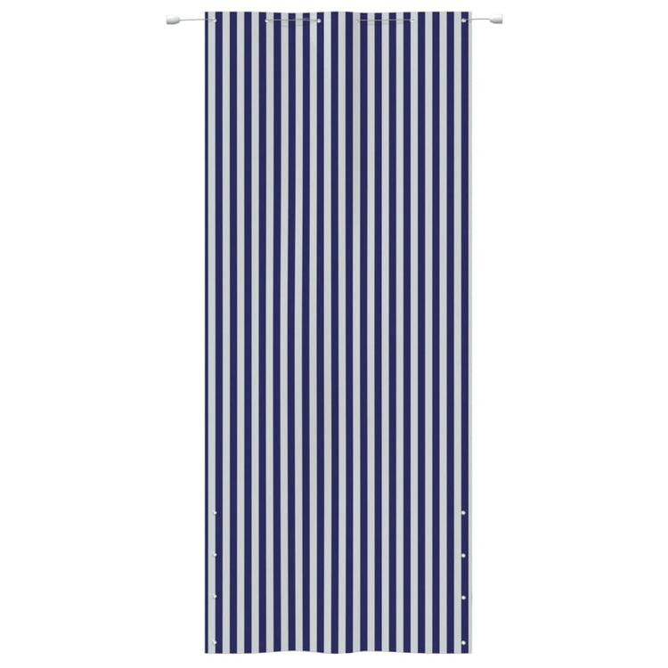 Écran de balcon Vidaxl 120x240 cm Oxford tissu bleu et blanc