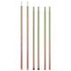 Pôles de tente Vidaxl 2 PC télescopiques 170-255 cm Acier galvanisé