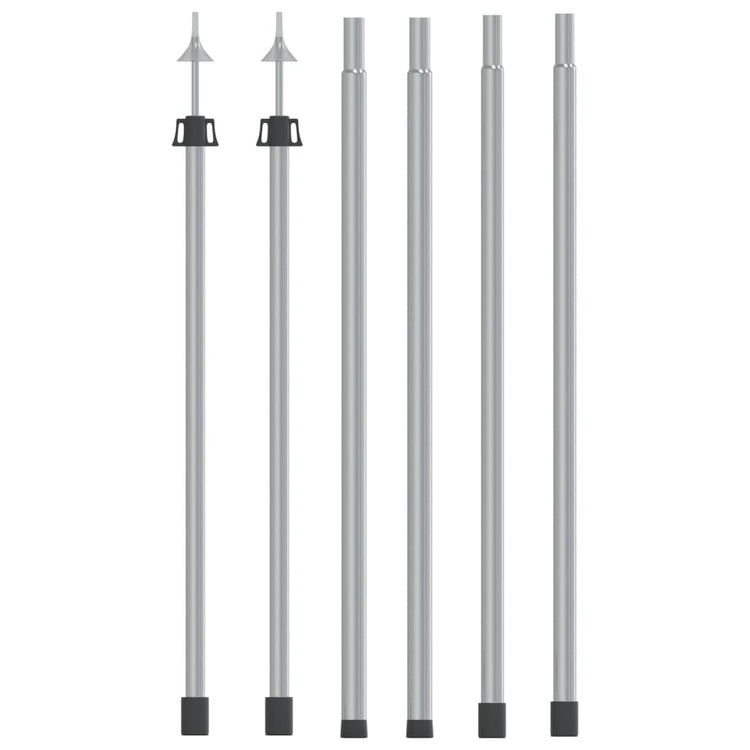 Vidaxl laifel bâton 2 pc télescopique 102-260 cm aluminium